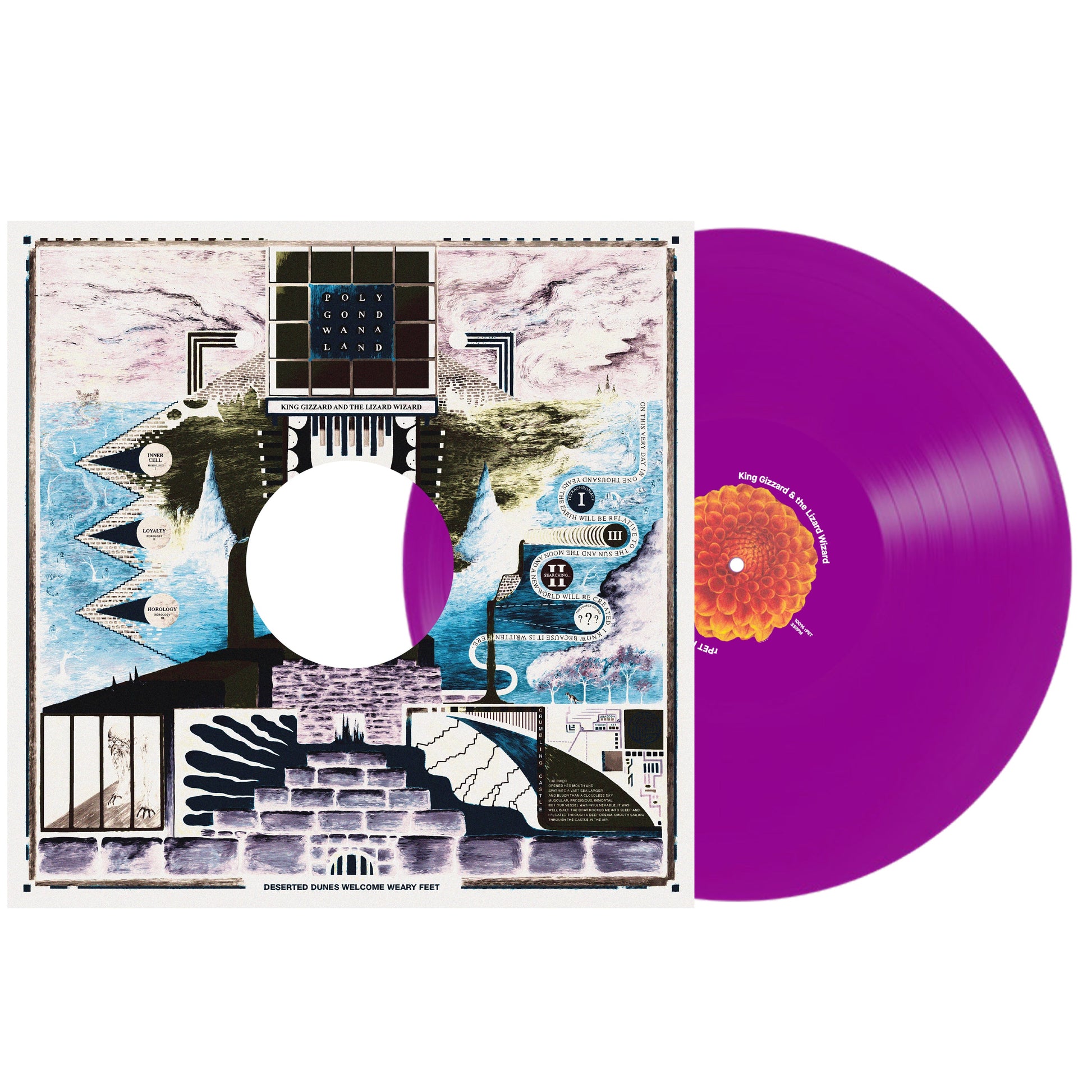 King Gizzard & The Lizard Wizard Polygondwanaland (100% Recycled Plastic (r-PET), 180 Gram Translucent Purple)