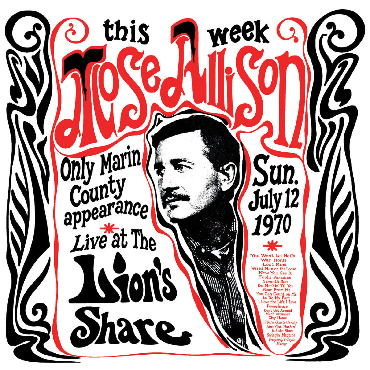 Mose Allison Live at The Lion's Share July 12, 1970 [CD]
