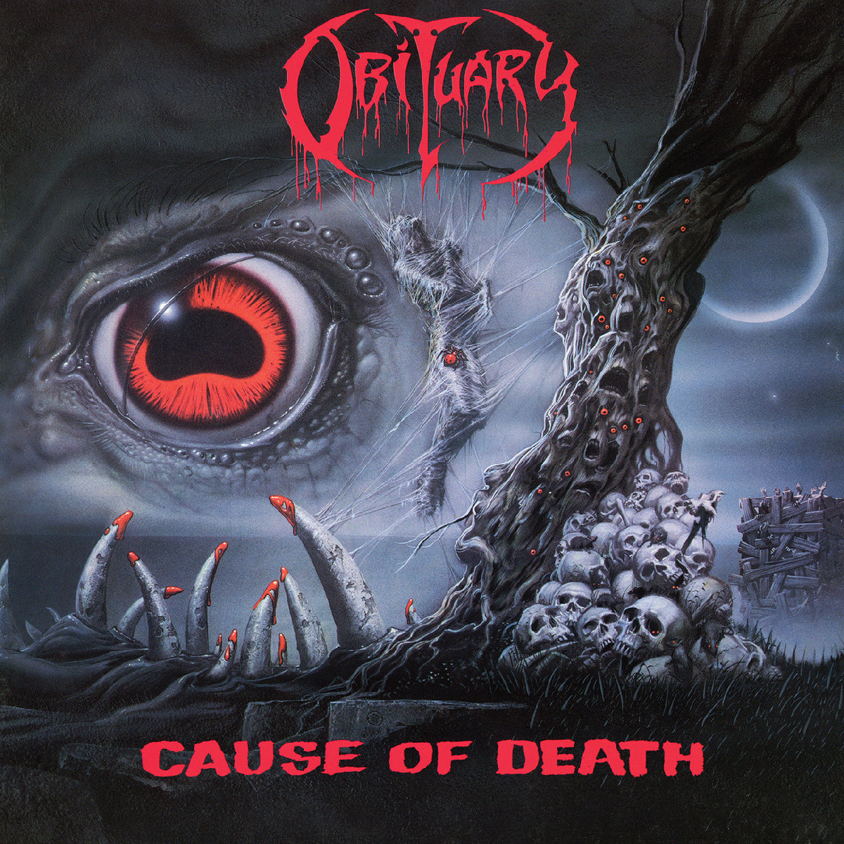 Obituary Cause Of Death - Remastered (Gray With Black Splatter Vinyl)