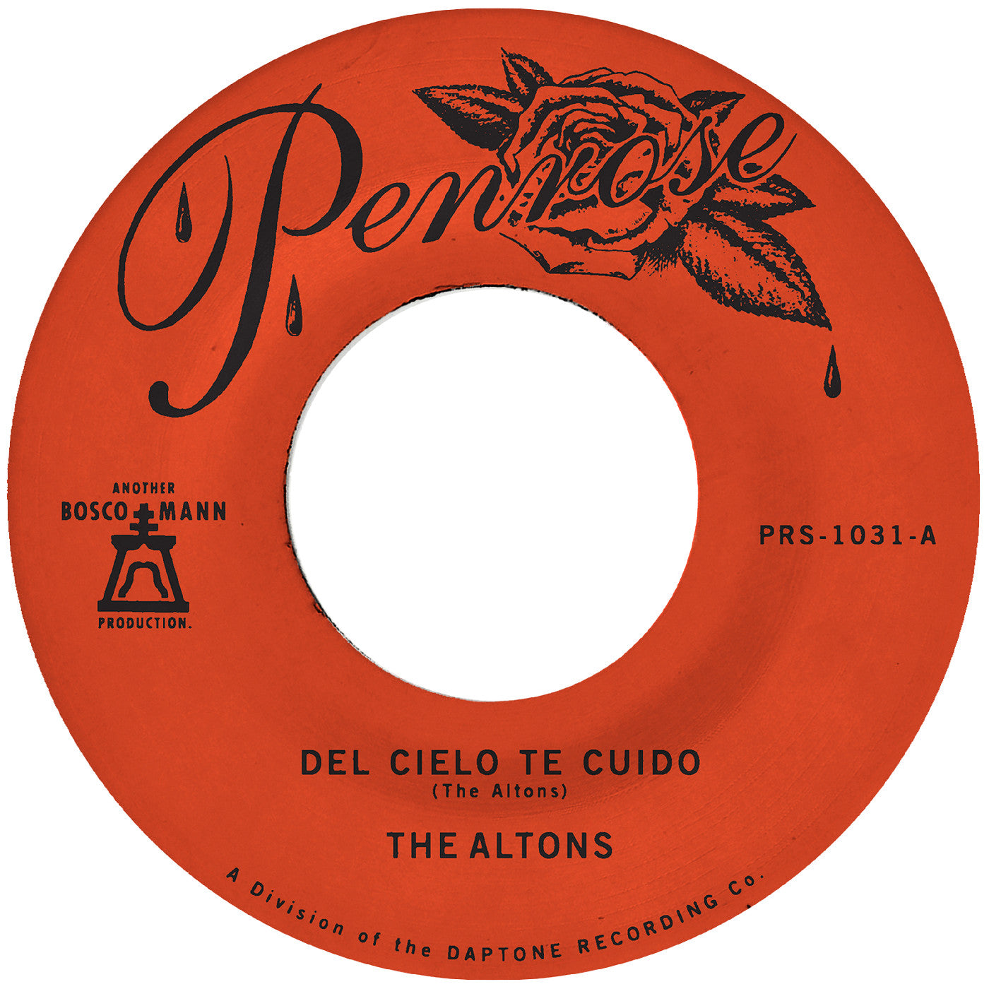 The Altons Del Cielo Te Cuido B/W Perdoname